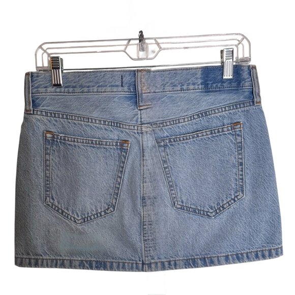 Abercrombie & Fitch Skirt Denim Mini Woman's sz 25/0 Low Rise Faded - Picture 2 of 7